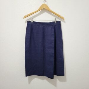 GUCCI Vintage Linen Wrap Skirt